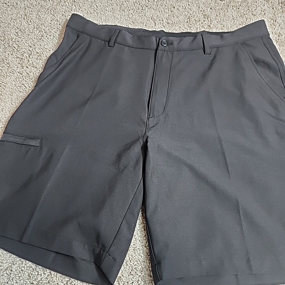 Greg Norman Golf Short Mens 38 Black PlayDry Performance Stretch ML75 Microlux - Picture 5 of 10
